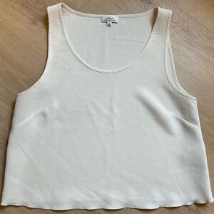 Aritzia Wilfred Cropped Crepe tank Blouse